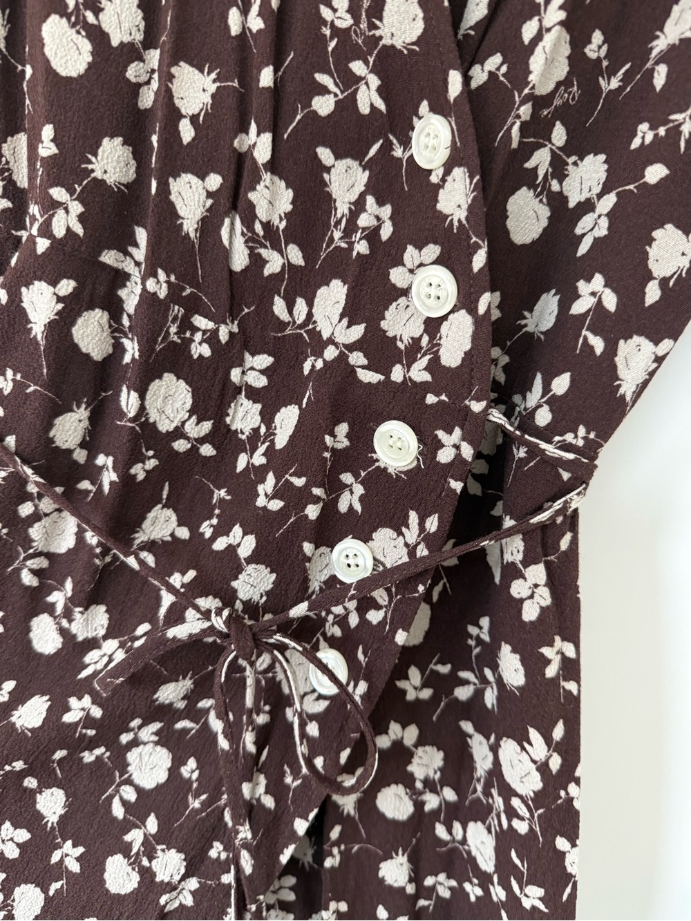 Rouje Gavin Brown Floral Dress 36 - Picture 4 of 6